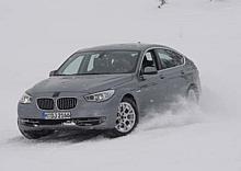 Noch auf winterlicher Erprobungsfahrt, der neue BMW 5er GT xDrive, der zum Jahresende auf den Markt kommt. Foto: auto-reporter.net 